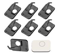 6 pièces de repose-flèches pour arc recourbé, support de flèche en plastique pour arcs composés, repose-flèches recourbé noir avec dos adhésif, accessoires de visée pour tir de chasse pour droitiers