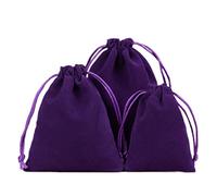 6 pièces de sachets en velours pour bijoux, petits sacs en tissu avec cordon de serrage, sachets en velours pour cadeaux en tissu à remplir pour bijoux, mariage, Noël, anniversaire, fête, cadeaux