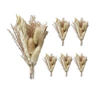 6 Pièces Décor De Fleurs Sèches, Fleurs Séchées,Fleurs Pressées Séchées,Bouquet De Décoration De Fleurs Séchées,Bouquet Décoratif Réutilisable en Roseau Naturel,décorations De Mariage Boho