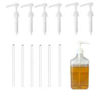 6 Pièces Distributeurs de Pompe Doseuse, Pompe Doseuse Bidon, Pompe à sirop de Remplacement, pour Bouteille à récipient 28/410, Compatible avec Best Body Nutrition Vital Drink