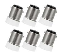 6 Pièces Douille de Lampe B15d vers E14 en Cuivre, Adaptable | Convertit une Base B15d en E14, Solution Polyvalente et Rapide, Modèle B15d vers E14, Cuivre