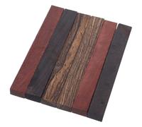 6 Pièces Ébauches de Stylos en Bois Surface Prête à Polir Colorés | Bois de Santal Violet, Bois Sang Zambien et Bois Précieux Mexicain, Compatible avec Recharges Standard, pour Ateliers Maison