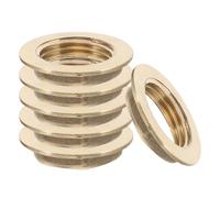 6 Pièces Écrou Frein Hexagonal en Laiton 1/2 Pouce à Bride | Filetage Femelle Interne, Serrage Facile, pour Techniciens et Bricolage, Usage sur Robinets et Chauffe-eau