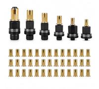 6 Pièces Écrous à tête de Rivet à Main, Outil pour Écrou à Sertir avec Mandrins M3 M4 M5 M6 M8 M10 et 60 Écrous, Riveteuse Manuelle pour Métal, Bois et Atelier