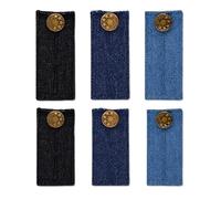 6 Pièces Elargisseur Pantalon,Extension Bouton Pantalon Ajustable,HMCEY Rallonge de Taille Pantalons,Extenseur de Ceinture Jean Réglable,Button Extender pour Jupes ou Poignets,Robe - 2 Tailles