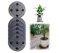 6 Pièces Élévateurs Pot Fleurs Maille Pad, ÉTagèRe Pour Plantes Interieur Porte Plante Exterieur Interieur, AméLiore Le Drainage, ProtèGe Les Sols Contre Les Rayures (30cm)