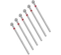6 Pièces Embout de Perceuse à Ongles 3/32 Diamantée Boule | Grain Fin, Interface, Métal Résistant, pour Préparation Salon et Manucure Précise