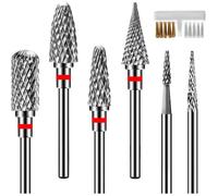 6 Pièces Embout Ponceuse Ongles, Embout Ponceuse Professionnel 3/32 Pouces (2,35 mm), Embout Ponceuse Ongles 6PCS-Fin