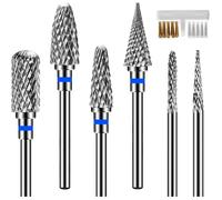 6 Pièces Embout Ponceuse Ongles, Embout Ponceuse Professionnel 3/32 Pouces (2,35 mm), Embout Ponceuse Ongles 6PCS-Moyen