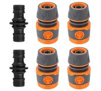 6 Pièces Embout Tuyau Arrosage, Raccord Garden, Kit de Raccords Tuyau D'arrosage, Extension Rapide du Tuyau, Raccord de Tuyau 13 mm (1/2 pouce), Raccords Gardena, pour Jardin et Lavage de Voiture