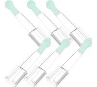 6 Pièces Embouts de Cuillère Auriculaire 3,0-3,9mm en Silicone PP | Compatible Caméra D’oreille, Nettoyage du Conduit Auditif, Usage Salon Beauté, pour Adultes et Professionnels