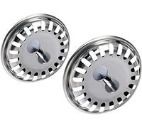 6 pièces en acier inoxydable Filtre à Évier de Cuisine,panier crépine universel avec joint ， bec filtre panier ， bouchon de vidange pour cuisine ， Pour Votre Cuisine Salle Bain-Diamètre 78mm