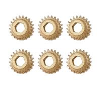 6 pièces engrenages de réglage de guitare en fer remplacement d ' engrenage de guitare en fer pour instruments classiques mécanique de précision arbres de réglage stables engrenages hexagonaux