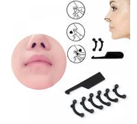 6 Pièces/ensemble 3 Tailles Beauté Nez Pont De Levage Shaper Massage Outil Aucune Douleur Nez Forme Clip Tondeuse Femmes Fille Masseur Chaud