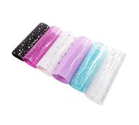 6 Pièces/Ensemble 8x12 Pouces A4 Feuilles PVC Holographique Film Transparent Holographique Transparent Vinyle Tissu pour Chaussures Sac Couture