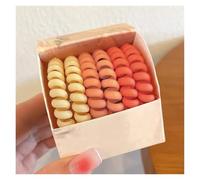 6 pièces/ensemble bandes de cheveux élastiques colorées attaches de cheveux en caoutchouc fil de téléphone accessoires de cheveux bandes élastiques de mode bandeau(6PCS orange)