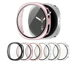 6 pièces Ensemble de boîtier de protection de montre de sport, convient pour Samsung Galaxy Watch 8 40 mm et 44 mm, matériau en PC dur résistant aux chocs et aux rayures avec protecteur d'écran en ver
