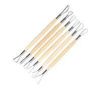 6 Pièces Ensemble De Sculpture, Outils De Modelage Argile Céramique Poterie Sculpture En Argile à Double Extrémité, Outil De Poterie Sculpture Argile, Kit D'artisanat De Mise En Forme