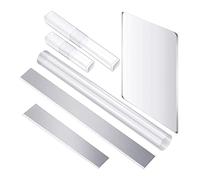 6 pièces / ensemble ensemble de rouleaux d ' argile acrylique avec planche de de forme rectangulaire grattoir à boue outils de sculpture en argile fournitures goupille à rouleau avec outils de de