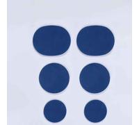 6 Pièces/Ensemble Talon Usure Réparation Chaussure Patch Autocollants Unisexe Anti-Usure Talon Outils De Soin Des Pieds Subvention Chaussures Collantes Semelles Intérieures Réparation A -Bleu