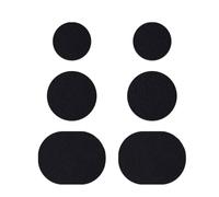 6 Pièces/Ensemble Talon Usure Réparation Chaussure Patch Autocollants Unisexe Anti-Usure Talon Outils De Soin Des Pieds Subvention Chaussures Collantes Semelles Intérieures Réparation -Noir