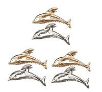 6 Pièces épingle à cheveux dauphin mâchoire attrape les cheveux pinces à cheveux épingle à cheveux en queue de cheval pince à cheveux longs pinces à griffes de zinc FOMIYES