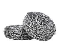 6 Pièces Éponge à Récurer en Spirale Acier Inoxydable Argenté | Maille Serrée, Prise Antidérapante, Réutilisable, pour Casseroles, Poêles et Nettoyage de Plaques