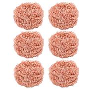 6 Pièces Eponge Cuivre Vaisselle - Nettoyant De Panne Soudure, Gratounette Cuivre pour Vaisselle, Grattoir Cuivre Poele INOX