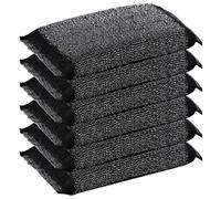 6 pièces éponge en acier inoxydable anti-rayures absorbant moussant épurateur en métal éponge à vaisselle multi-usage pour pot vaisselle lavage surface dure en acier inoxydable, épurateur en métal