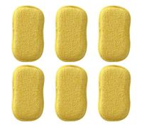 6 Pièces Eponge Microfibre Lavable Grattante, Eponge Vaisselle Double Face, Eponge Reutilisable Lavable, Éponges à Vaisselle en Microfibre, Éponges à Récurer Anti-Rayures, pour la Cuisine