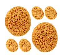 6 Pièces Éponge Texturée Amovible, Peinture Décorative | Forme Ronde Ergonomique, Mousse Orange, Couvre Plusieurs Pièces, pour Plafonds, Artistes et Retouches