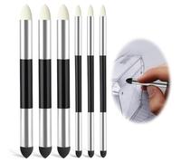 6 Pièces Éponges à Double Pointe, Artiste Stylo Éponge de Mélange, Gommes à Dessin en Éponge Stylos Éponges, pour Mélange de Croquis Mélangeur Pastel Lavable, pour Croquis, Artistique