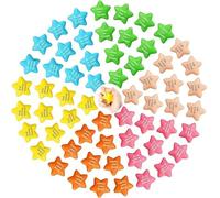 6 pièces Étoile Balles Anti-Stress,5cm Balles en Mousse Anti-Stress Texte motivant,Pétrissage Stress Relief Emotional Squeeze Ball,Jouets pour la fête,Fête Anniversaire,6 Couleurs