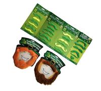 6 Pièces Fausses Barbes Adhésives de Fête, Moustaches