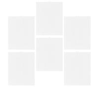6 Pièces Feuille de Grille en Plastique, Canevas Blanc | PE Léger, Bords Lisses, pour Débutants et Étudiants, Paquet au Point de Croix