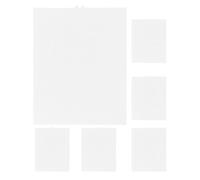 6 Pièces Feuille de Grille en Plastique pour Broderie, 13x10 | PE Blanc, Découpée et Flexible, Bords Lisses, pour Paquet au Point de Croix et Crochet