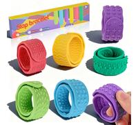 6 Pièces Fidget Toys Anti Stress Enfant, Jouet Fidget pour Enfants de 3 Ans et Plus et Adultes, Jouets Contre Autisme, Aide au TDAH, 6 Couleurs et Textures, Constitue Un Excellent Cadeau de Vacances
