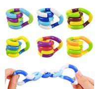 6 Pièces Fidget Toys,Anti Stress Jouet Sensoriel Autisme Anti Stress Enfant Adulte Tdah Enfant Tangle Fidget Toy Sensorielle Fidget Jouet Main Tangle Toy Twister Enfant Stress Relief