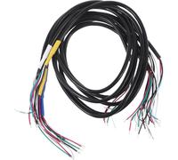 6 Pièces Fil de Liaison pour Guitare Électrique à Quatre Âmes | Circuit de Micro, Fils de Masse Intégrés, Métal et Plastique, Noir, pour Guitare Électrique