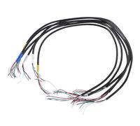 6 Pièces Fil de Liaison pour Guitare Électrique à Quatre Cœurs | Circuit de Micro, Fil de Masse Inclus, Couche de Blindage, Métal et Plastique, Noir