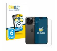 6 Pièces Film Protection Ecran pour Apple iPhone 15 Pro Max (Avant+Caméra) C