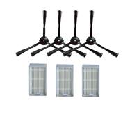 6 Pièces Filtre Éponge 4 Pièces Brosse Latérale Pièces D'aspirateur Robot, Compatibles Avec Ilife, V55 V50 V5 V5s V3 V3s V50 Pro X5 空气过滤器(4side brush 3hepa)