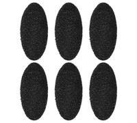 6 Pièces Filtres Ronds Noirs pour Bac à Compost, Charbon, Mousse | Seau D’intérieur et Poubelles, Usage Intérieur ou Extérieur, Pose Facile