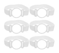 6 Pièces Fixateur de Moxa Professionnel Bande Élastique Blanche | Maintien Ferme du Cône, Ajustement Précis, Usage sur Genou, Jambe, Bras et Articulations