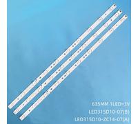 6 pieces FOR 2TV TF-LED32S41T2 TF-LED32S52T2S 32 ""lignes de bande de rétroéclairage de barre de LED 10 LED 635mm LED TV illuminant pour Telefunken 32s52dtv2s ""Nipseyteko