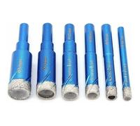 6 pièces Foret Diamant, 6/8/10/12/14/16mm mèches à diamant sec pour meuleuse d'angle, perçage à sec en porcelaine, céramiq