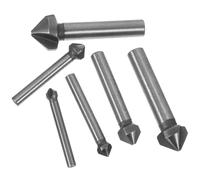 6 Pièces Fraise à Fraiser en Acier, Set Rond 6,3 à 20,5mm | Ébavurage Fluide, Haute Dureté, Travail des Trous Circulaires Cônes, Six Tailles pour Atelier