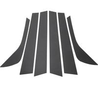 6 Pièces Garniture De Montant De Porte Pour Land Rover Discovery Sport 2015-2019 Motif Fibre De Carbone Noir Autocollant Anti-Rayures Extérieur Couverture De Montants De Porte