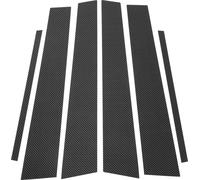 6 Pièces Garniture De Montant De Porte Pour Lexus Gs 2006-2011 Avant Arrière Gauche Droite Autocollant Anti-Rayures De Montant De Porte Couverture Motif Fibre De Carbone Noir