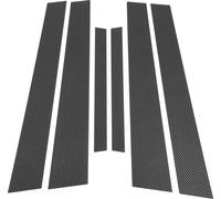 6 Pièces Garniture De Montant De Porte Pour Nissan Maxima 2004-2008 Avant Arrière Gauche Droite Autocollant Anti-Rayures De Montant De Porte Couverture En Fibre De Carbone Noir